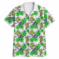 Canberra Raiders Hawaiian Shirt Tropical Hibiscus Floral Seamless Rugby Mascot