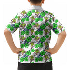 Canberra Raiders Hawaiian Shirt Tropical Hibiscus Floral Seamless Rugby Mascot