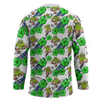 Canberra Raiders Hockey Jersey Tropical Hibiscus Floral Seamless Rugby Mascot