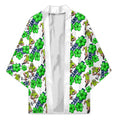 Canberra Raiders Kimono Tropical Hibiscus Floral Seamless Rugby Mascot