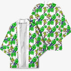 Canberra Raiders Kimono Tropical Hibiscus Floral Seamless Rugby Mascot