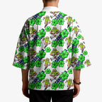 Canberra Raiders Kimono Tropical Hibiscus Floral Seamless Rugby Mascot