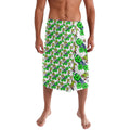 Canberra Raiders Lavalava Tropical Hibiscus Floral Seamless Rugby Mascot