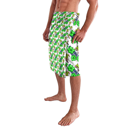 Canberra Raiders Lavalava Tropical Hibiscus Floral Seamless Rugby Mascot
