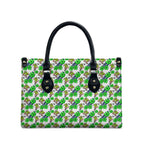 Canberra Raiders Leather Bag Tropical Hibiscus Floral Seamless Rugby Mascot