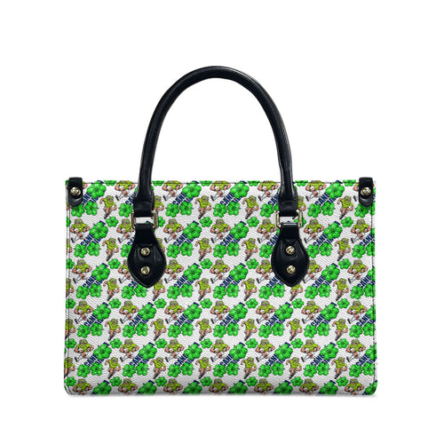Canberra Raiders Leather Bag Tropical Hibiscus Floral Seamless Rugby Mascot