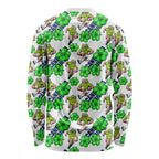 Canberra Raiders Long Sleeve Shirt Tropical Hibiscus Floral Seamless Rugby Mascot