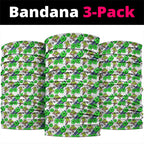 Canberra Raiders Neck Gaiter Tropical Hibiscus Floral Seamless Rugby Mascot
