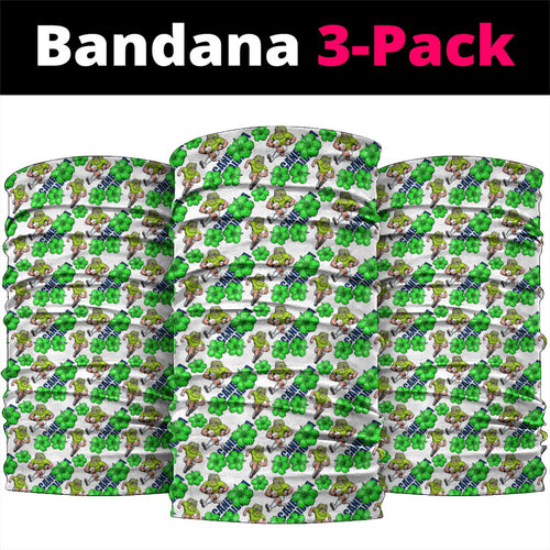 Canberra Raiders Neck Gaiter Tropical Hibiscus Floral Seamless Rugby Mascot