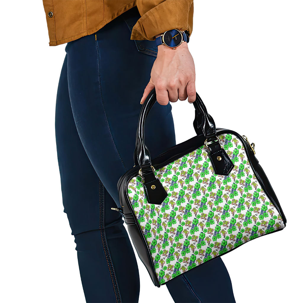 Canberra Raiders Shoulder Handbag Tropical Hibiscus Floral Seamless Rugby Mascot