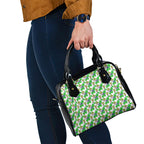 Canberra Raiders Shoulder Handbag Tropical Hibiscus Floral Seamless Rugby Mascot