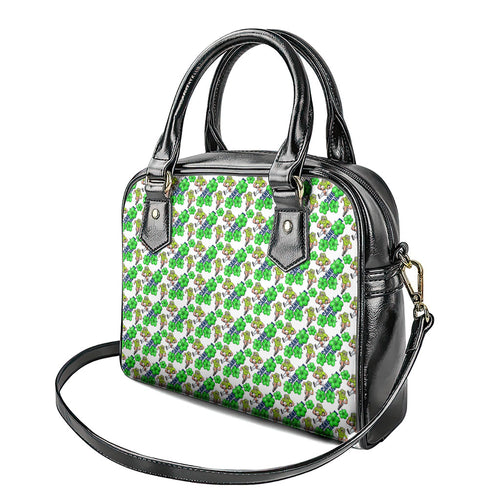 Canberra Raiders Shoulder Handbag Tropical Hibiscus Floral Seamless Rugby Mascot