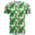 Canberra Raiders T Shirt Tropical Hibiscus Floral Seamless Rugby Mascot