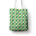 Canberra Raiders Tote Bag Tropical Hibiscus Floral Seamless Rugby Mascot