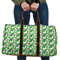 Canberra Raiders Travel Bag Tropical Hibiscus Floral Seamless Rugby Mascot