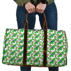Canberra Raiders Travel Bag Tropical Hibiscus Floral Seamless Rugby Mascot