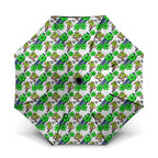 Canberra Raiders Umbrella Tropical Hibiscus Floral Seamless Rugby Mascot
