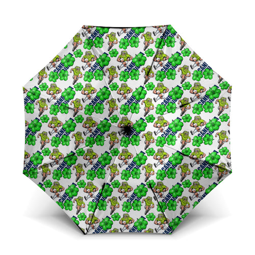 Canberra Raiders Umbrella Tropical Hibiscus Floral Seamless Rugby Mascot
