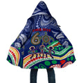 Personalized 60th Birthday Aboriginal Art Cloak Indigenous Sea Turtle Dot Painting Cultural Dancing