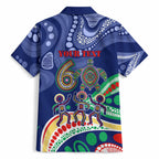 Personalized 60th Birthday Aboriginal Art Hawaiian Shirt Indigenous Sea Turtle Dot Painting Cultural Dancing
