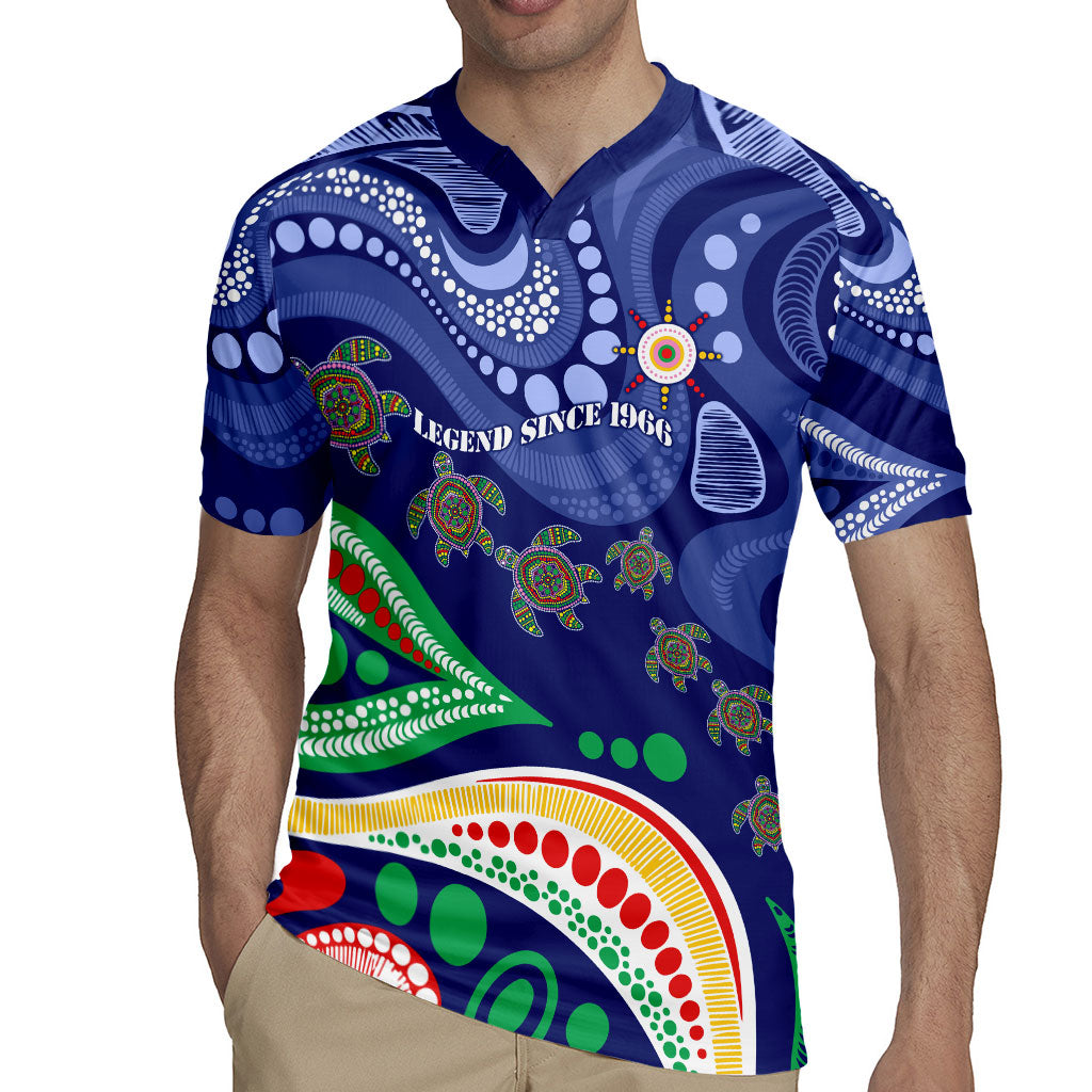 Personalized 60th Birthday Aboriginal Art Rugby Jersey Indigenous Sea Turtle Dot Painting Cultural Dancing
