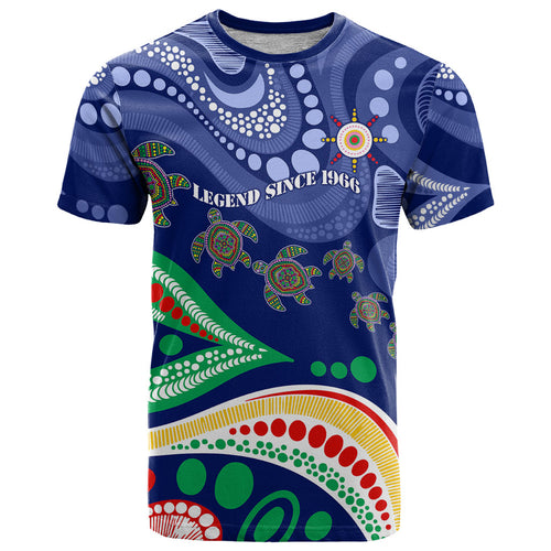 Personalized 60th Birthday Aboriginal Art T Shirt Indigenous Sea Turtle Dot Painting Cultural Dancing