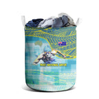 Australia Men National Water Polo Team Laundry Basket Aboriginal Dot Art Style Patriotic Aquatic Sport