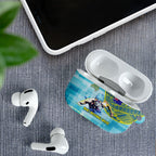 Australia Men National Water Polo Team AirPods Case Aboriginal Dot Art Style Patriotic Aquatic Sport