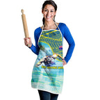 Australia Men National Water Polo Team Apron Aboriginal Dot Art Style Patriotic Aquatic Sport