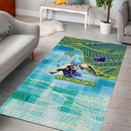 Australia Men National Water Polo Team Area Rug Aboriginal Dot Art Style Patriotic Aquatic Sport