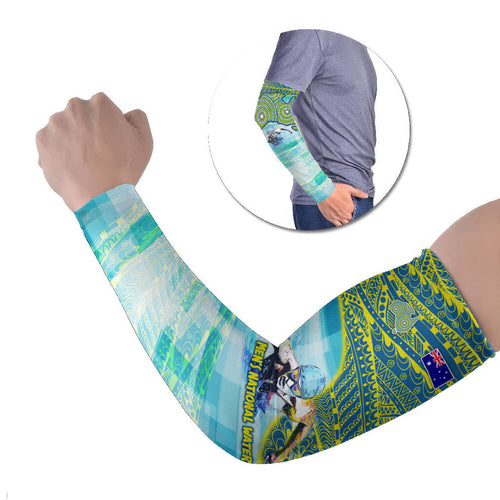 Australia Men National Water Polo Team Arm Sleeves Aboriginal Dot Art Style Patriotic Aquatic Sport
