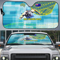 Australia Men National Water Polo Team Auto Sun Shade Aboriginal Dot Art Style Patriotic Aquatic Sport