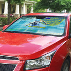 Australia Men National Water Polo Team Auto Sun Shade Aboriginal Dot Art Style Patriotic Aquatic Sport