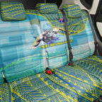 Australia Men National Water Polo Team Back Car Seat Cover Aboriginal Dot Art Style Patriotic Aquatic Sport