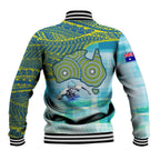 Australia Men National Water Polo Team Baseball Jacket Aboriginal Dot Art Style Patriotic Aquatic Sport