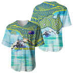 Australia Men National Water Polo Team Baseball Jersey Aboriginal Dot Art Style Patriotic Aquatic Sport