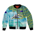 Australia Men National Water Polo Team Bomber Jacket Aboriginal Dot Art Style Patriotic Aquatic Sport