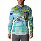 Australia Men National Water Polo Team Button Sweatshirt Aboriginal Dot Art Style Patriotic Aquatic Sport