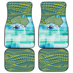 Australia Men National Water Polo Team Car Mats Aboriginal Dot Art Style Patriotic Aquatic Sport