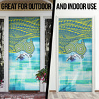 Australia Men National Water Polo Team Door Cover Aboriginal Dot Art Style Patriotic Aquatic Sport