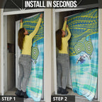 Australia Men National Water Polo Team Door Cover Aboriginal Dot Art Style Patriotic Aquatic Sport