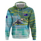 Australia Men National Water Polo Team Hoodie Aboriginal Dot Art Style Patriotic Aquatic Sport
