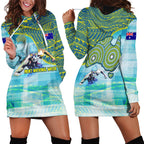 Australia Men National Water Polo Team Hoodie Dress Aboriginal Dot Art Style Patriotic Aquatic Sport