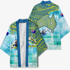 Australia Men National Water Polo Team Kimono Aboriginal Dot Art Style Patriotic Aquatic Sport