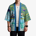 Australia Men National Water Polo Team Kimono Aboriginal Dot Art Style Patriotic Aquatic Sport