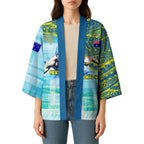 Australia Men National Water Polo Team Kimono Aboriginal Dot Art Style Patriotic Aquatic Sport