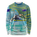 Australia Men National Water Polo Team Long Sleeve Shirt Aboriginal Dot Art Style Patriotic Aquatic Sport