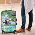 Australia Men National Water Polo Team Luggage Cover Aboriginal Dot Art Style Patriotic Aquatic Sport