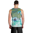 Australia Men National Water Polo Team Men Tank Top Aboriginal Dot Art Style Patriotic Aquatic Sport