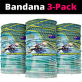 Australia Men National Water Polo Team Neck Gaiter Aboriginal Dot Art Style Patriotic Aquatic Sport